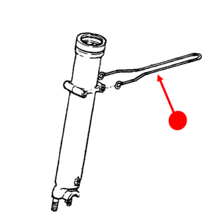 Speedometer cable guide