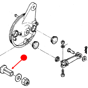 Aluminum Front Hub Collar to adapt small hub & axle (part # 39220) to 34mm Forks