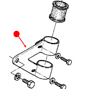 Black Headlight bracket 03 61 70 (1 only)