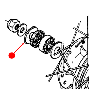 Front hub shaft collar