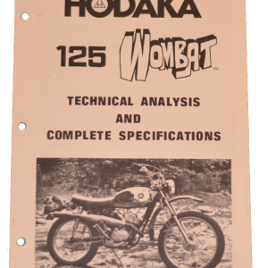 Hodaka 7" x 10" technical analysis & specifications document / Model 94