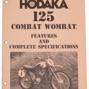 Hodaka 7" x 10" technical analysis & specifications document / Model 95