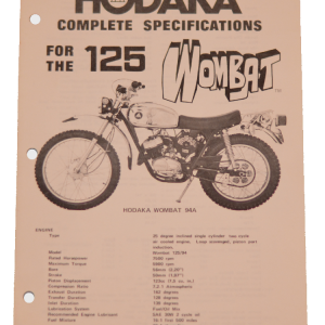 Original stock specification service booklet for the Model 94A (7 x 10")