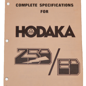 Original stock specification service booklet for the Model 71 ED (7 x 10")