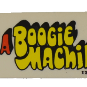 It's a Boogie Machine Decal- 1" x 2 1/2"