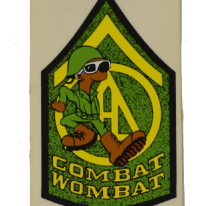 Original Combat Wombat Decal - 2" x 3 1/2"