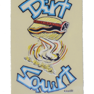 Dirt Squirt Decal- 1 7/8" x 2 7/8"
