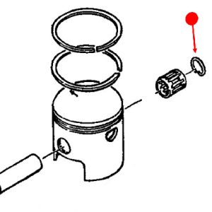 Piston pin snap ring