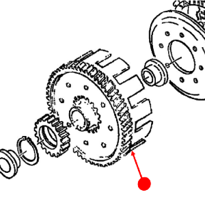 Primary gear complete (70t helical)