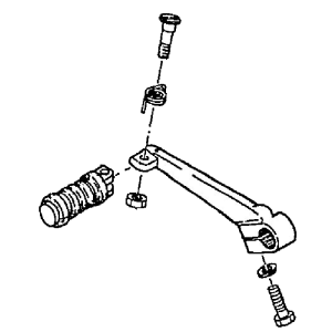 Foot change lever assembly (54/61)