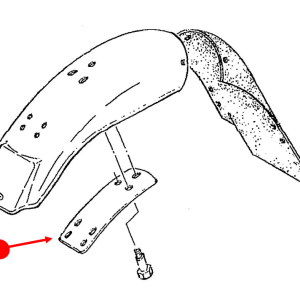 Fender rear / supporting plate