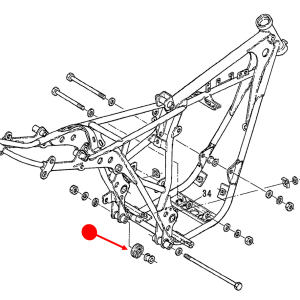 Swing arm protector rubber