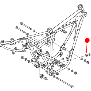 Swing arm shaft stopper (right)