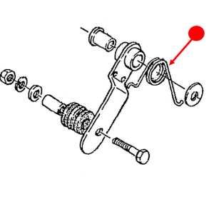 Chain tensioner spring