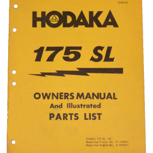 Original stock Hodaka owners handbook and illustrated parts list Model 61