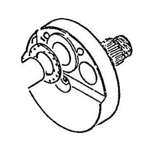 Crank shaft (clutch side)