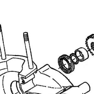 Primary pinion gear nut (left hand thread)