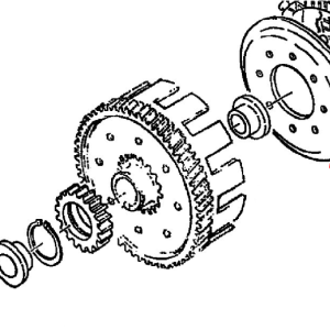 Clutch backing plate complete
