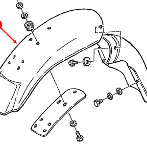 Rear fender for the Model 70 SL - white