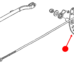 Brake pedal Model 70SL blue