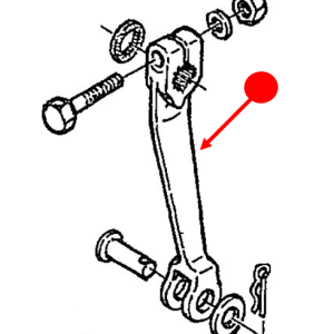 Rear brake cam lever