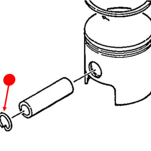 Piston pin snap ring - set of 2