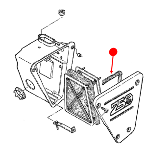 Air cleaner rubber seal