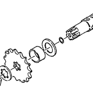 Secondary sprocket lock washer