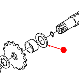 Counter shaft spacer (left)