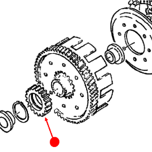 Kick pinion gear (24t)