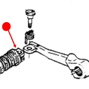 Foot change lever pedal