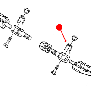 Foot rest spring (right)