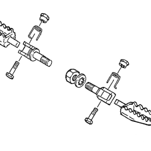 Foot peg rest set Model 70 71