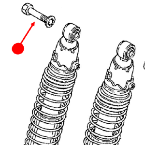 Shock absorber bolt (top)