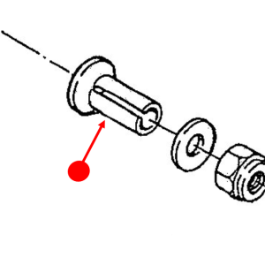 Front hub shaft steel collar (right)