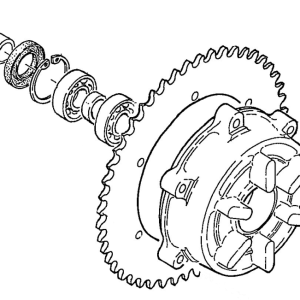 Rear hub shaft collar (left)