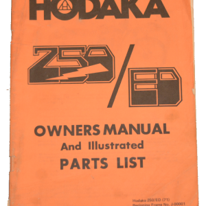 Used original stock Hodaka illustrated parts schematics for the Model 71 (8 1/2 x 11")