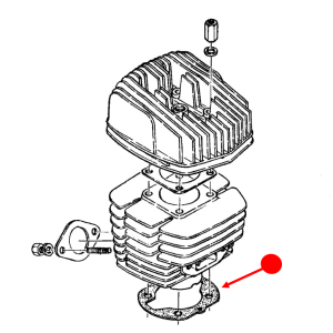Model 80 Dirt Squirt cylinder base gasket