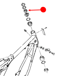 Steering head inside nut