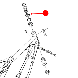 Steering head bearing race (top)