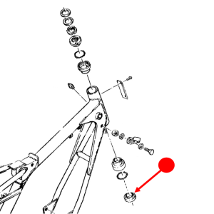 Steering head bearing race (bottom)