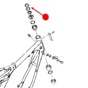 Steering head washer