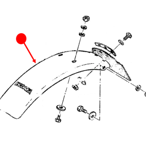 Rear fender for the Model 82