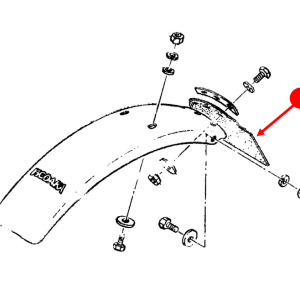 Fender rear / rubber flap