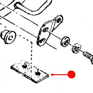 Foot rest rubber seat