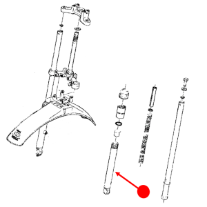 Fork outer tube (left)