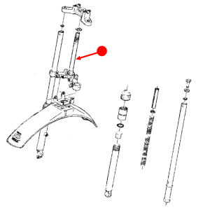Steering fork bracket