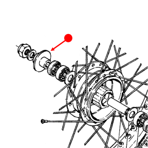 Front hub shaft collar
