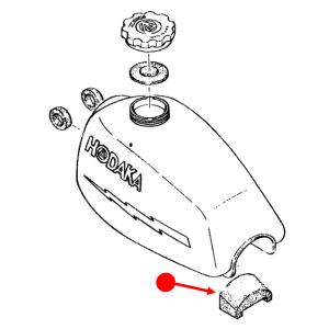 Fuel tank rubber mount (rear)