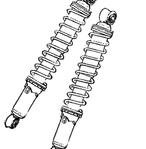 Rear shock absorber assembly
